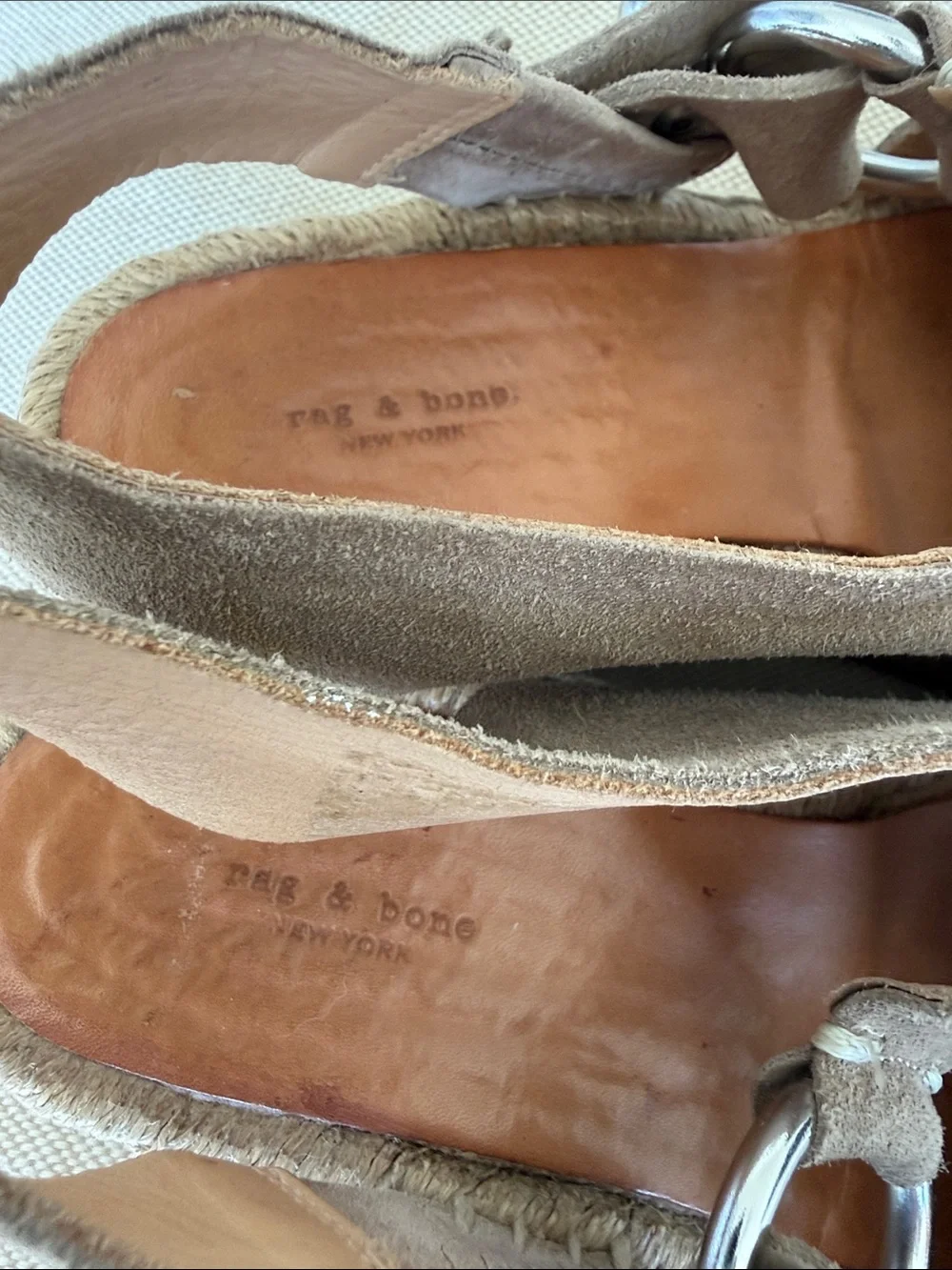 rag & bone suede upper